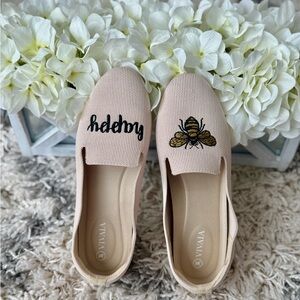 Vivaia Audrey Stretch Knit Bee Happy Loafers